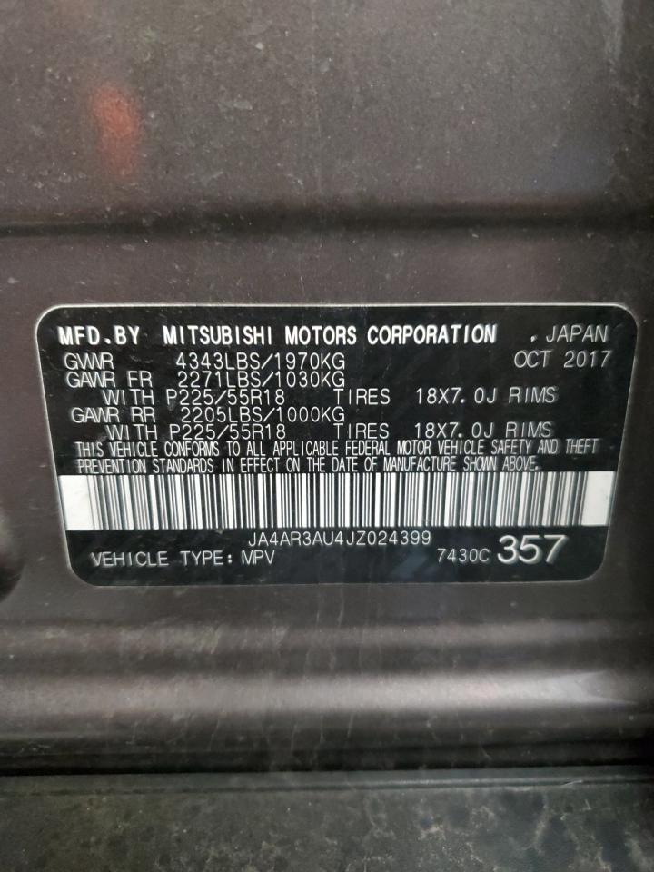 Photo 12 VIN: JA4AR3AU4JZ024399 - MITSUBISHI OUTLANDER 