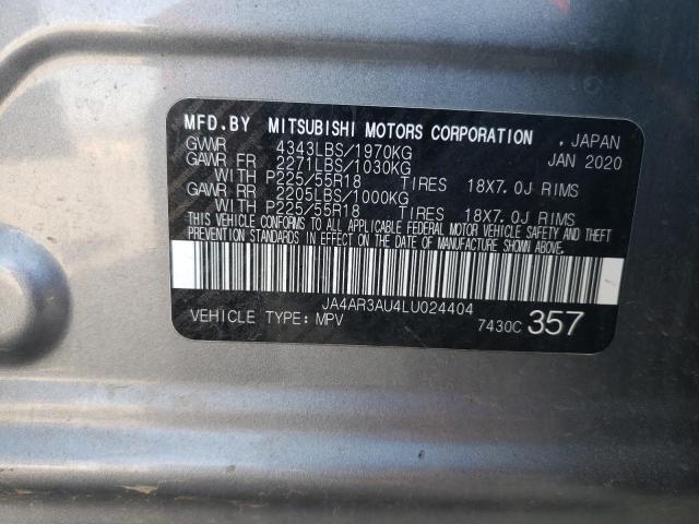 Photo 12 VIN: JA4AR3AU4LU024404 - MITSUBISHI OUTLANDER 