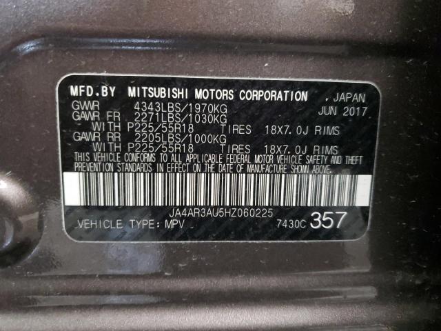 Photo 13 VIN: JA4AR3AU5HZ060225 - MITSUBISHI OUTLANDER 