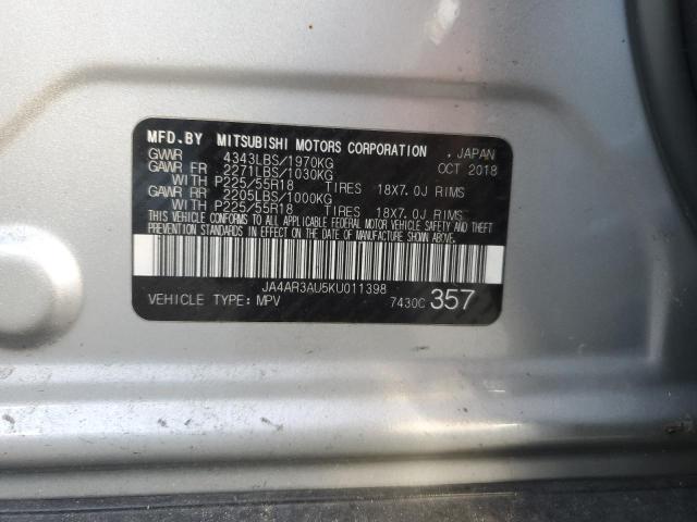 Photo 12 VIN: JA4AR3AU5KU011398 - MITSUBISHI OUTLANDER 