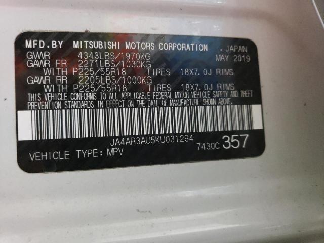 Photo 12 VIN: JA4AR3AU5KU031294 - MITSUBISHI OUTLANDER 