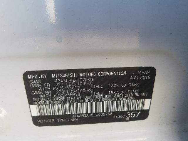 Photo 9 VIN: JA4AR3AU5LU002766 - MITSUBISHI OUTLANDER 