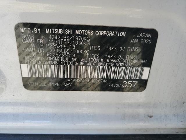 Photo 12 VIN: JA4AR3AU5LU026744 - MITSUBISHI OUTLANDER 