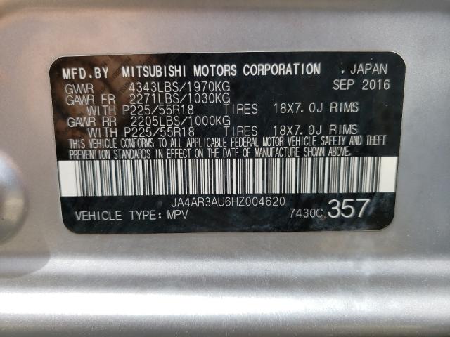 Photo 9 VIN: JA4AR3AU6HZ004620 - MITSUBISHI OUTLANDER 