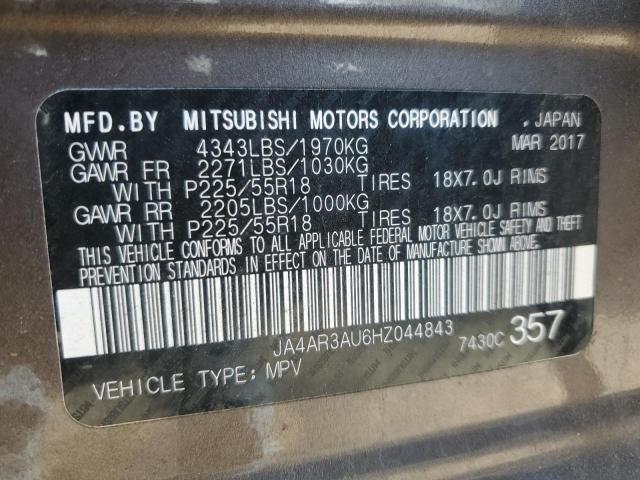 Photo 12 VIN: JA4AR3AU6HZ044843 - MITSUBISHI OUTLANDER 