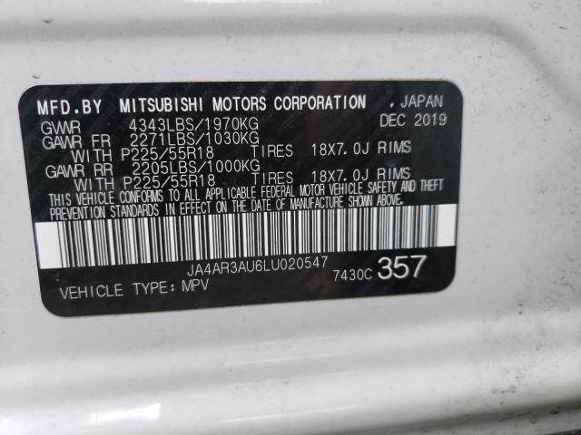 Photo 9 VIN: JA4AR3AU6LU020547 - MITSUBISHI OUTLANDER 