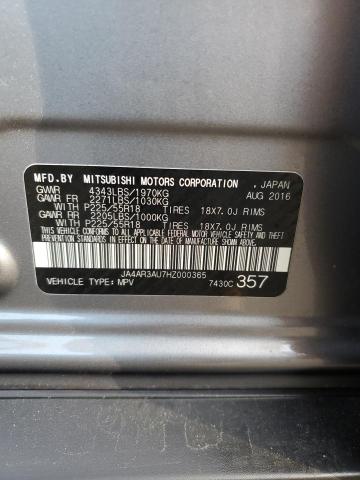 Photo 12 VIN: JA4AR3AU7HZ000365 - MITSUBISHI OUTLANDER 