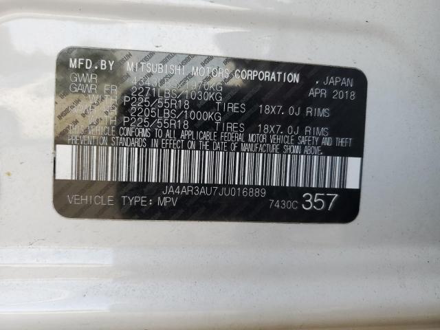 Photo 13 VIN: JA4AR3AU7JU016889 - MITSUBISHI OUTLANDER 