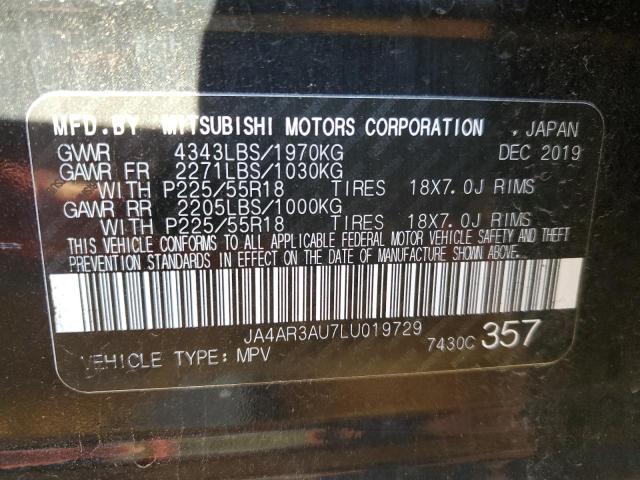 Photo 9 VIN: JA4AR3AU7LU019729 - MITSUBISHI OUTLANDER 