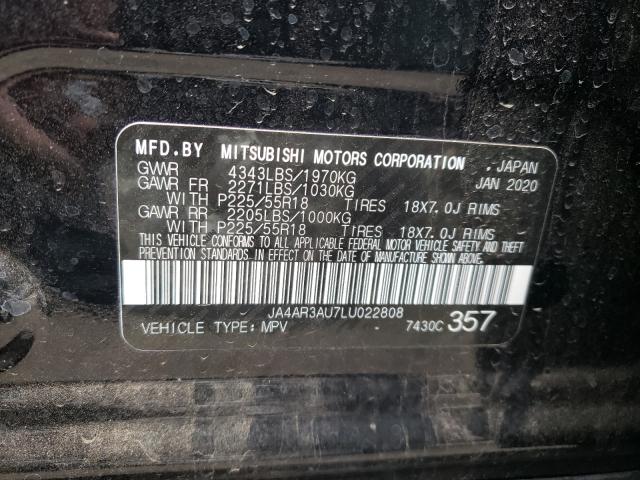 Photo 9 VIN: JA4AR3AU7LU022808 - MITSUBISHI OUTLANDER 