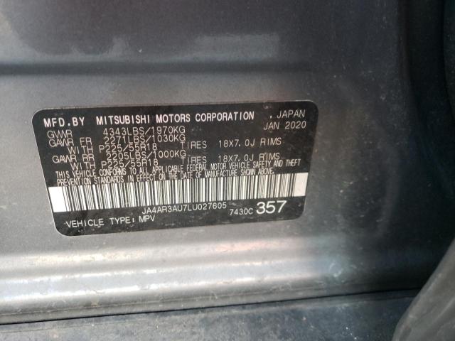 Photo 11 VIN: JA4AR3AU7LU027605 - MITSUBISHI OUTLANDER 