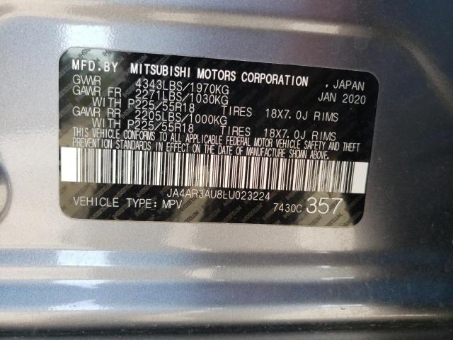 Photo 9 VIN: JA4AR3AU8LU023224 - MITSUBISHI OUTLANDER 