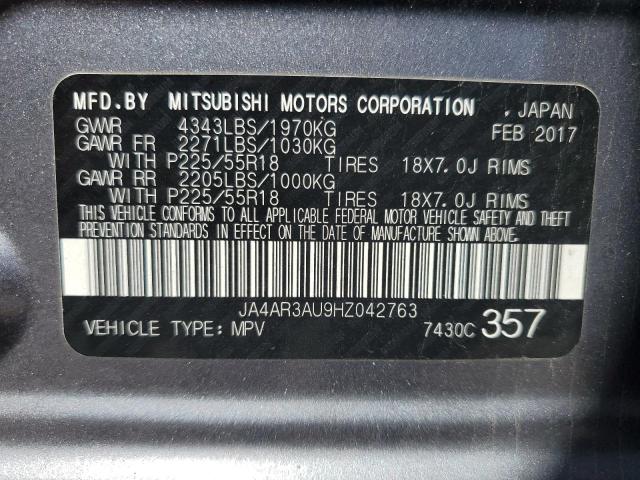 Photo 11 VIN: JA4AR3AU9HZ042763 - MITSUBISHI OUTLANDER 