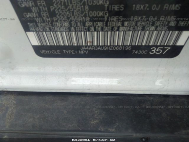 Photo 8 VIN: JA4AR3AU9HZ068196 - MITSUBISHI OUTLANDER SPORT 