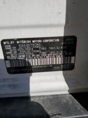 Photo 12 VIN: JA4AR3AU9JU021740 - MITSUBISHI OUTLANDER 