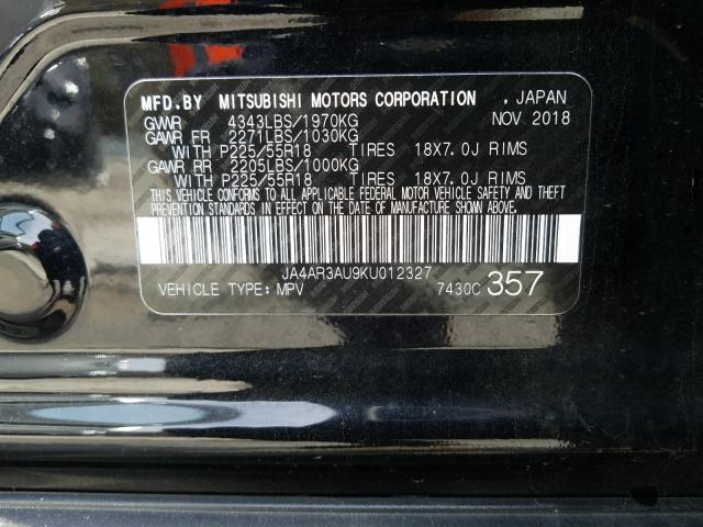 Photo 9 VIN: JA4AR3AU9KU012327 - MITSUBISHI OUTLANDER 