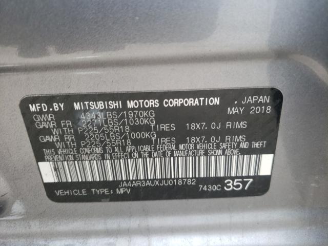 Photo 9 VIN: JA4AR3AUXJU018782 - MITSUBISHI OUTLANDER 