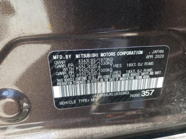 Photo 9 VIN: JA4AR3AUXLU030983 - MITSUBISHI OUTLANDER 