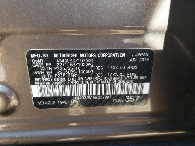 Photo 9 VIN: JA4AR3AW1GZ057287 - MITSUBISHI OUTLANDER 