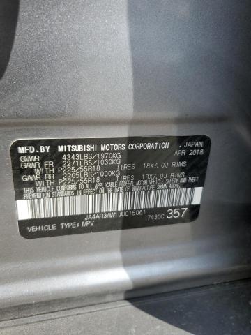 Photo 11 VIN: JA4AR3AW1JU015061 - MITSUBISHI OUTLANDER 