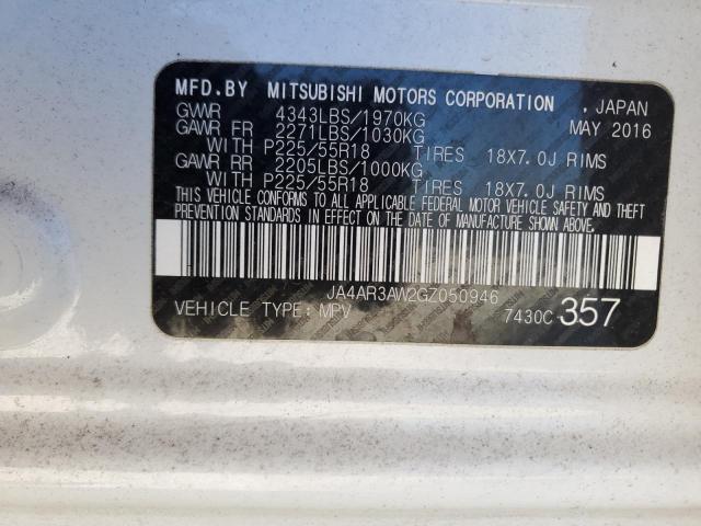 Photo 11 VIN: JA4AR3AW2GZ050946 - MITSUBISHI OUTLANDER 