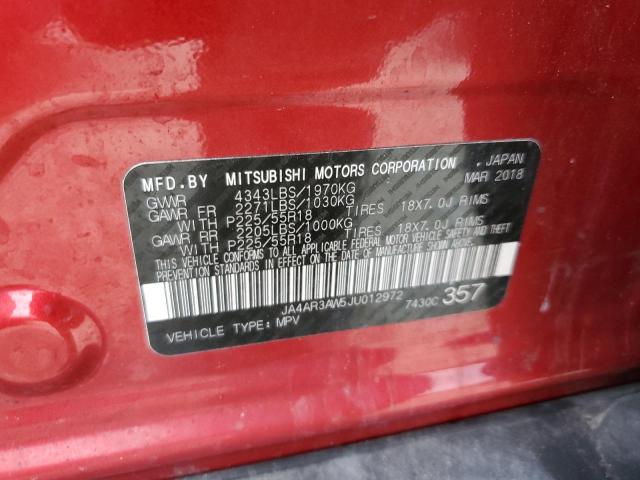 Photo 9 VIN: JA4AR3AW5JU012972 - MITSUBISHI OUTLANDER 