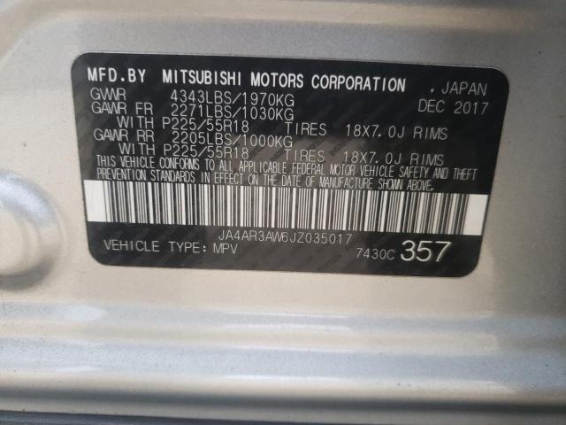 Photo 9 VIN: JA4AR3AW6JZ035017 - MITSUBISHI OUTLANDER 