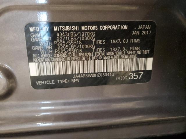 Photo 12 VIN: JA4AR3AW8HZ030413 - MITSUBISHI OUTLANDER 