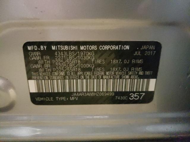 Photo 9 VIN: JA4AR3AW8HZ069499 - MITSUBISHI OUTLANDER SPORT 