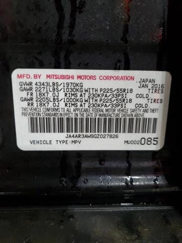 Photo 13 VIN: JA4AR3AW9GZ027826 - MITSUBISHI OUTLANDER 