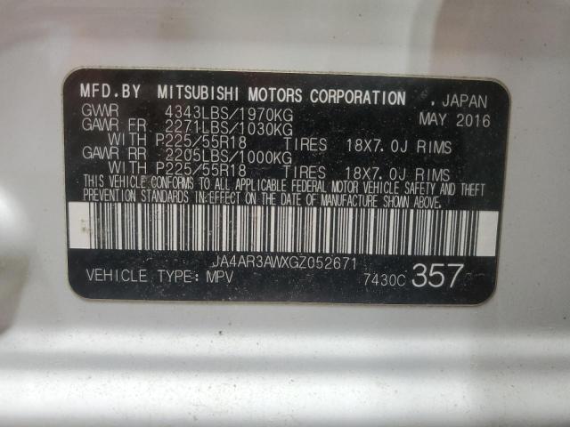 Photo 12 VIN: JA4AR3AWXGZ052671 - MITSUBISHI OUTLANDER 