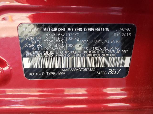 Photo 12 VIN: JA4AR3AWXGZ057322 - MITSUBISHI OUTLANDER 