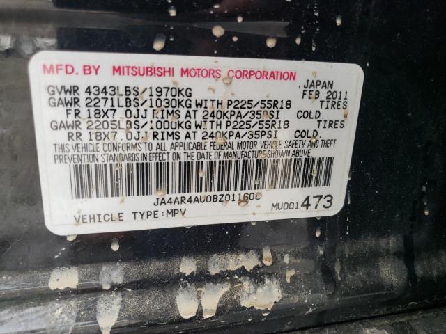 Photo 12 VIN: JA4AR4AU0BZ011608 - MITSUBISHI OUTLANDER 