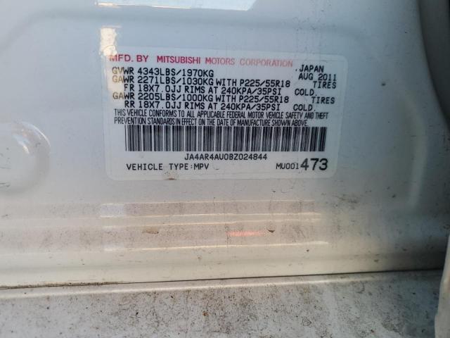 Photo 12 VIN: JA4AR4AU0BZ024844 - MITSUBISHI OUTLANDER 