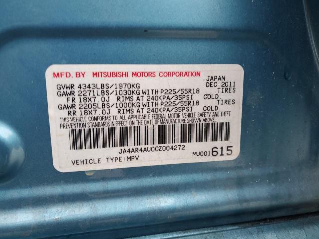 Photo 12 VIN: JA4AR4AU0CZ004272 - MITSUBISHI OUTLANDER 