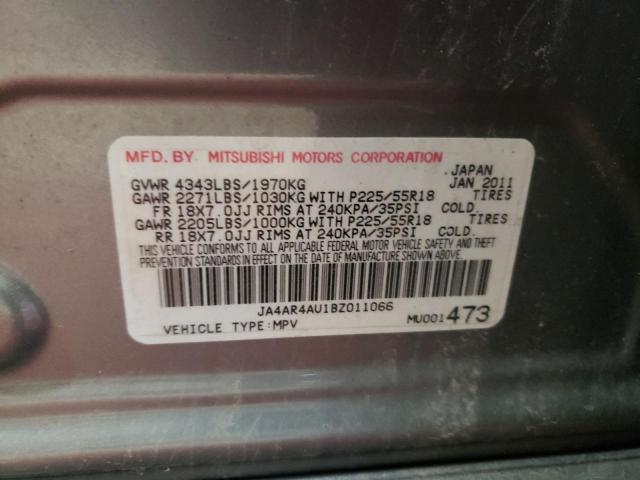 Photo 12 VIN: JA4AR4AU1BZ011066 - MITSUBISHI OUTLANDER 