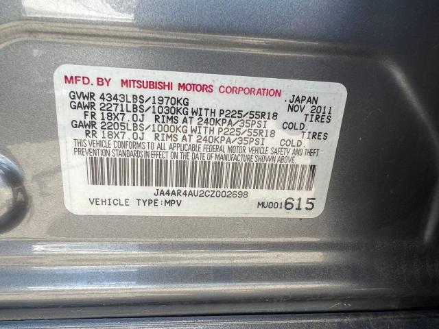 Photo 9 VIN: JA4AR4AU2CZ002698 - MITSUBISHI OUTLANDER 