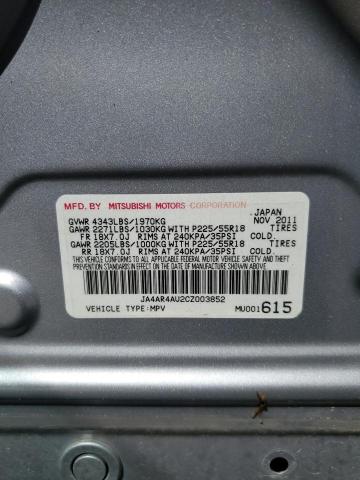 Photo 12 VIN: JA4AR4AU2CZ003852 - MITSUBISHI OUTLANDER 