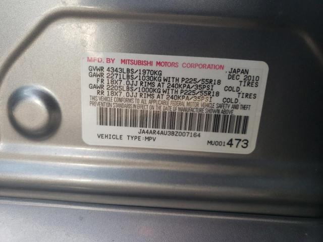 Photo 11 VIN: JA4AR4AU3BZ007164 - MITSUBISHI OUTLANDER 