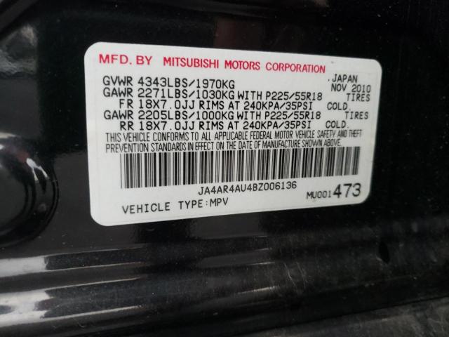 Photo 9 VIN: JA4AR4AU4BZ006136 - MITSUBISHI OUTLANDER 