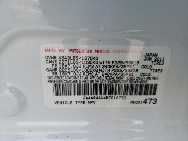 Photo 9 VIN: JA4AR4AU4BZ018772 - MITSUBISHI OUTLANDER 