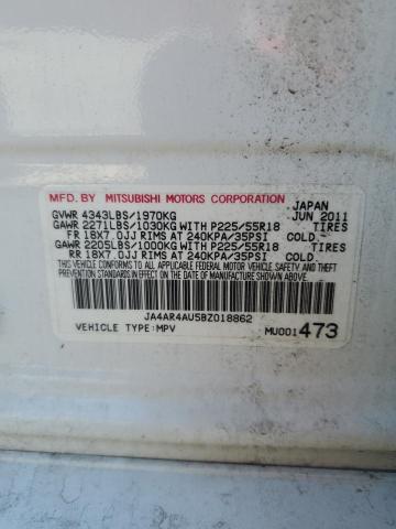 Photo 12 VIN: JA4AR4AU5BZ018862 - MITSUBISHI OUTLANDER 