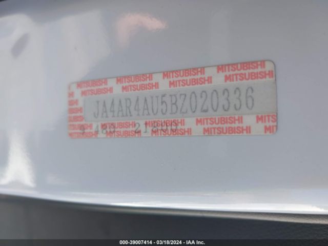 Photo 8 VIN: JA4AR4AU5BZ020336 - MITSUBISHI OUTLANDER SPORT 