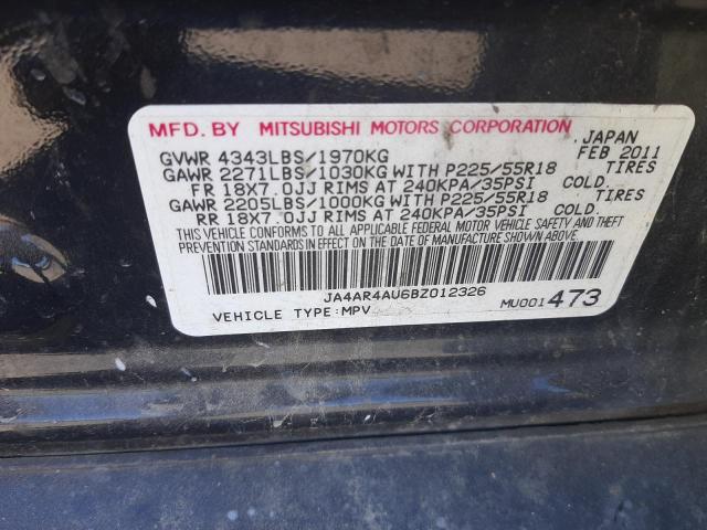 Photo 9 VIN: JA4AR4AU6BZ012326 - MITSUBISHI OUTLANDER 