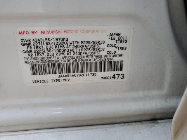 Photo 12 VIN: JA4AR4AU7BZ011735 - MITSUBISHI OUTLANDER 