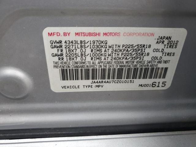 Photo 12 VIN: JA4AR4AU7CZ010151 - MITSUBISHI OUTLANDER 