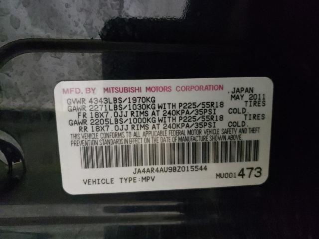 Photo 9 VIN: JA4AR4AU9BZ015544 - MITSUBISHI OUTLANDER 