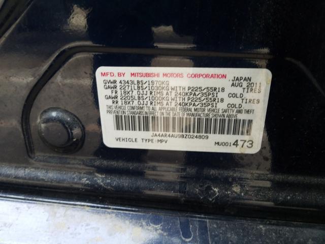 Photo 9 VIN: JA4AR4AU9BZ024809 - MITSUBISHI OUTLANDER 