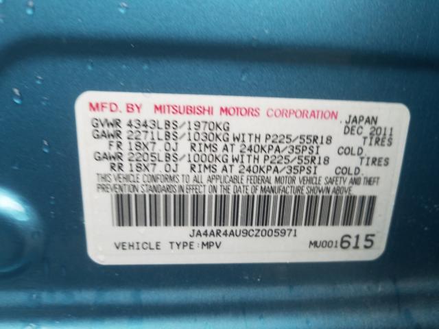 Photo 9 VIN: JA4AR4AU9CZ005971 - MITSUBISHI OUTLANDER 