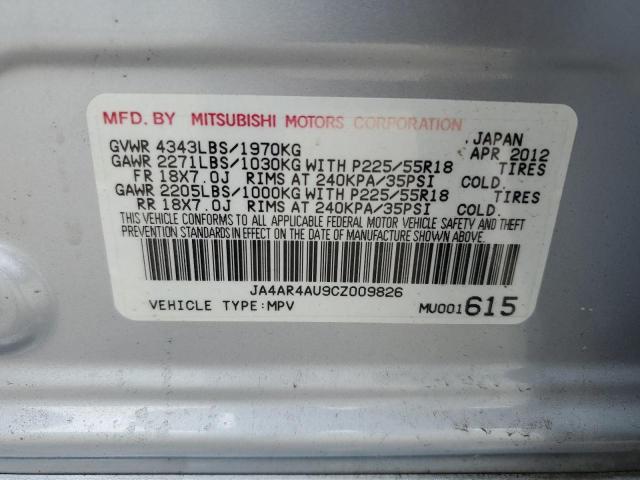 Photo 12 VIN: JA4AR4AU9CZ009826 - MITSUBISHI OUTLANDER 